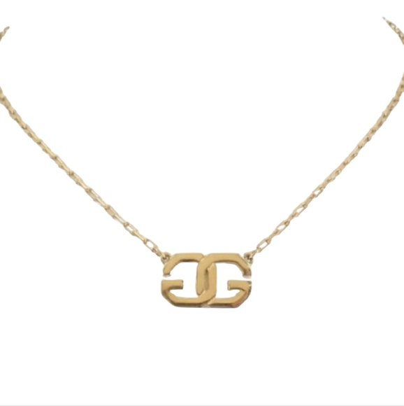 Givenchy Gold plated Vintage GG logo Necklace - Picture 1 of 3